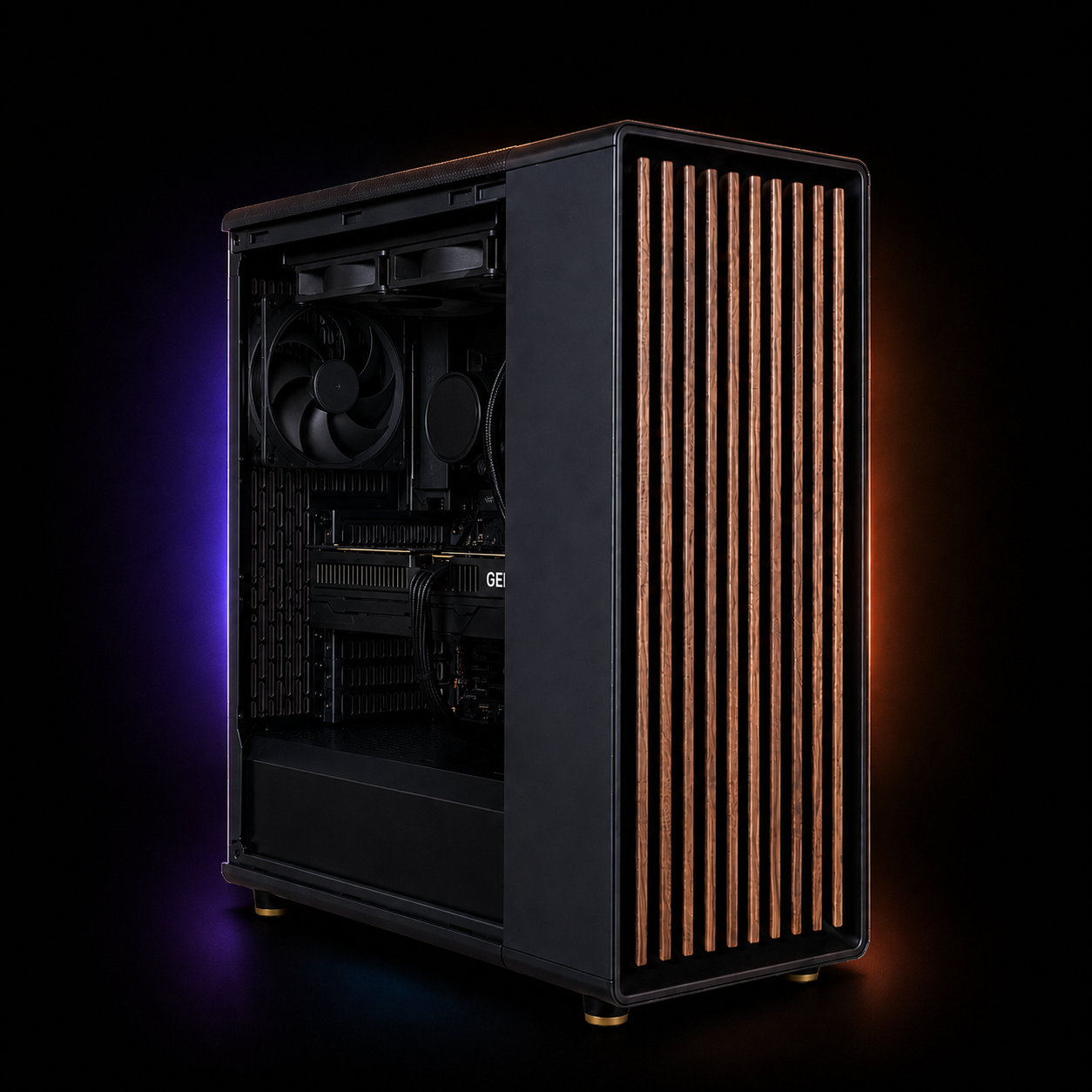 AVLANO WOOD PRO High End PC, AMD Ryzen 5, RTX 5060Ti