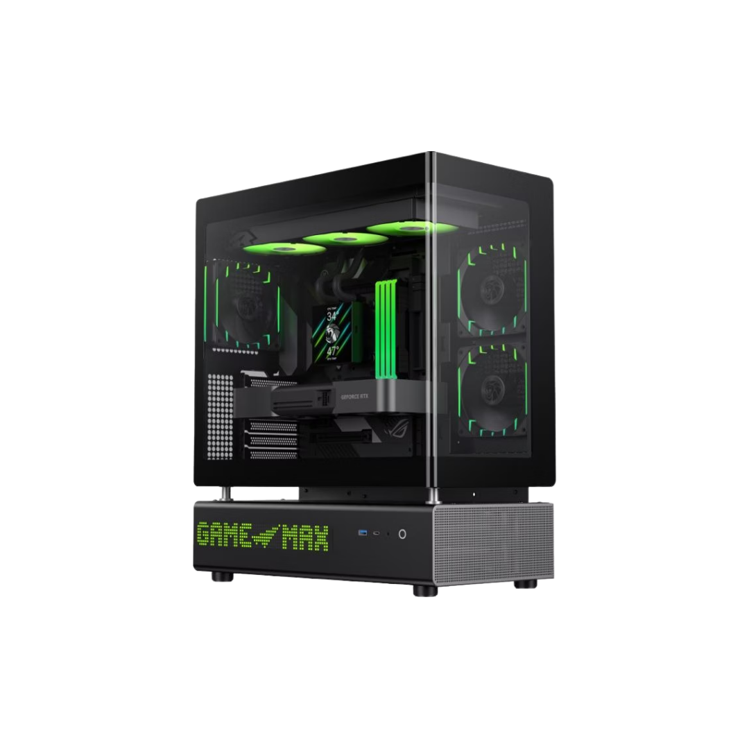 GameMax Boitier Moyen Tour ATX N90 ARGB avec panneaux vitrés