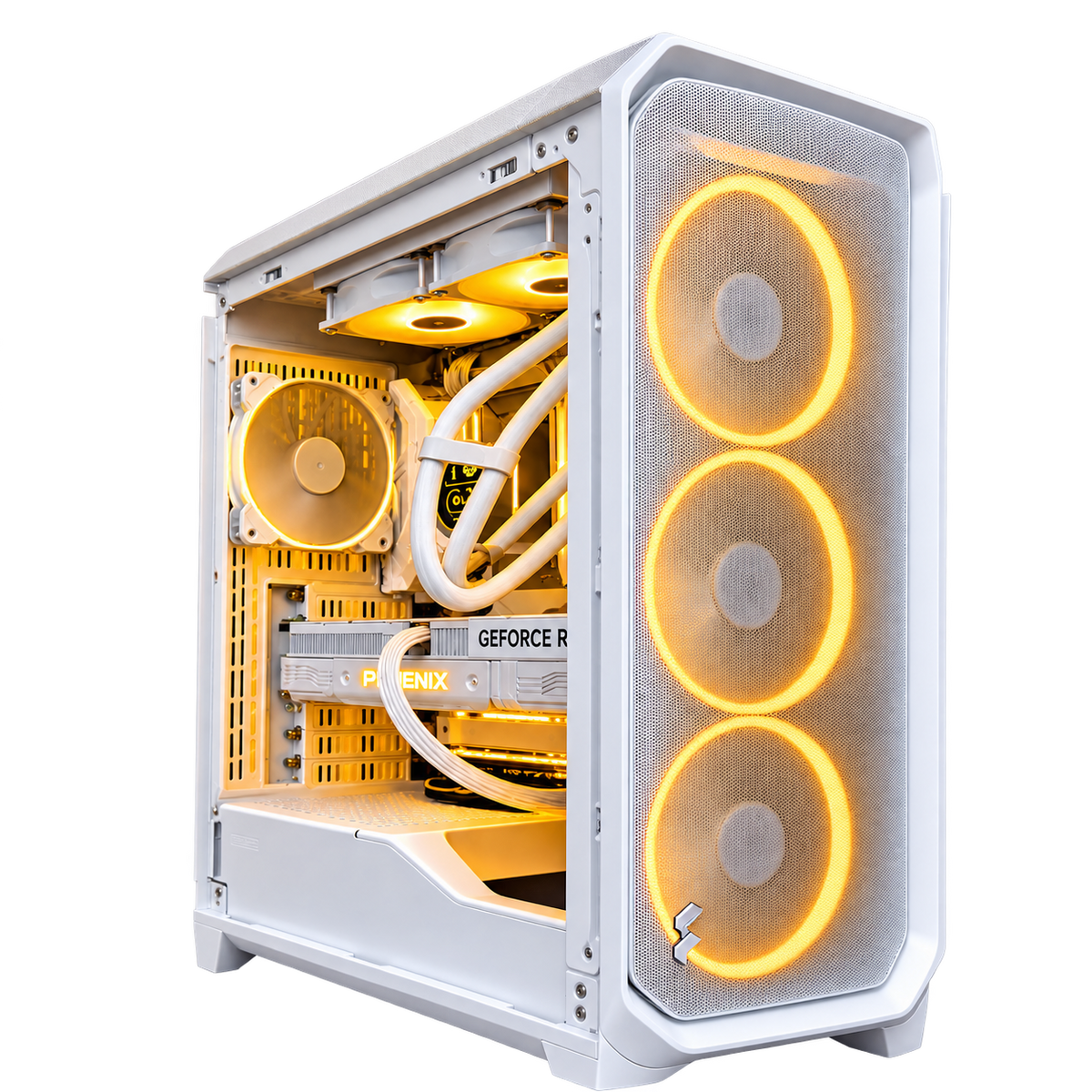 PC haut de gamme AVLANO HYPERION, AMD Ryzen 7, RX 9070XT édition blanche